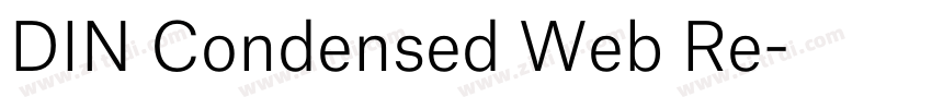 DIN Condensed Web Re字体转换